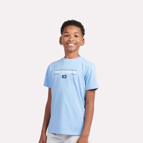 New Balance Linear Athletics Graphic Tee Unisex T-Shirts & Polos Bleu Taille 146 Vêtements