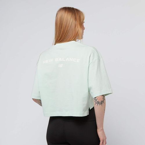 New Balance Reimagined Oversized Waist T-Shirt Femme T-Shirts & Polos Vert Taille S Vêtements