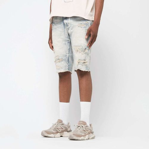 Smoke Rise Rip & Repair Denim Shorts Homme Bleu Taille 34 Vêtements