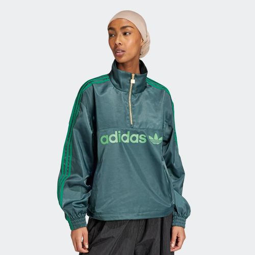 Adidas Originals Woven Windbreaker Femme Coupe-Vents Vert Taille S Vêtements