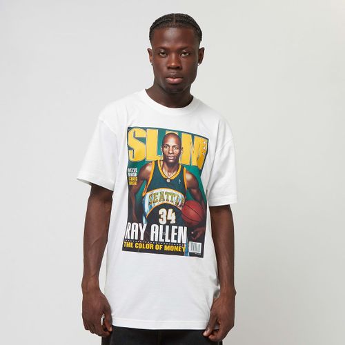 Mitchell & Ness Slam Cover Tee Seattle Supersonics Homme T-Shirts Polos Blanc Taille M Vêtements