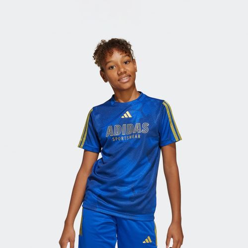 Adidas Originals T-Shirt Sportswear Enfants Unisex Maillots Bleu Taille 164 Vêtements