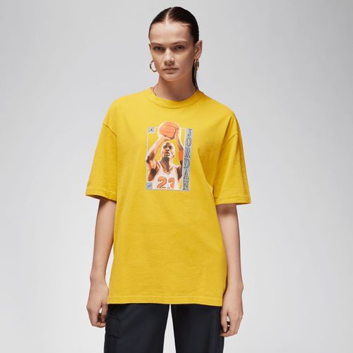Jordan Women's Oversized Graphic T-Shirt Femme T-Shirts & Polos Jaune Taille Xs Vêtements
