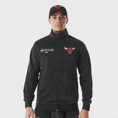 New Era Chicago Bulls Nba Lifestyle Velours Trackjacket Homme Survêtements Noir Taille S Vêtements