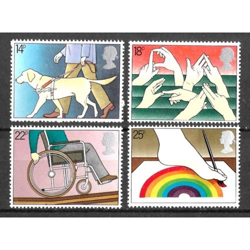 Timbres Neufs Royaume-Uni - Année Des Personnes Handicapées (Série Complète)