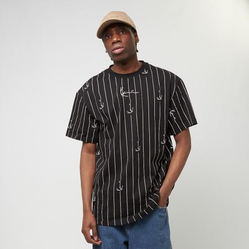 Karl Kani Small Signature Logo Pinstripe Tee Homme T-Shirts & Polos Noir Taille Xs Vêtements