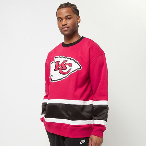 Mitchell & Ness Nfl Satin Insert Fleece Crew Kansas City Chiefs Homme Hoodies Sweatshirts Rouge Taille M Vêtements