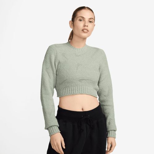 Nike Sportswear Phoenix Bouclé Long Sleeve Top Femme T-Shirts À Manches Longues Vert Taille S Vêtements