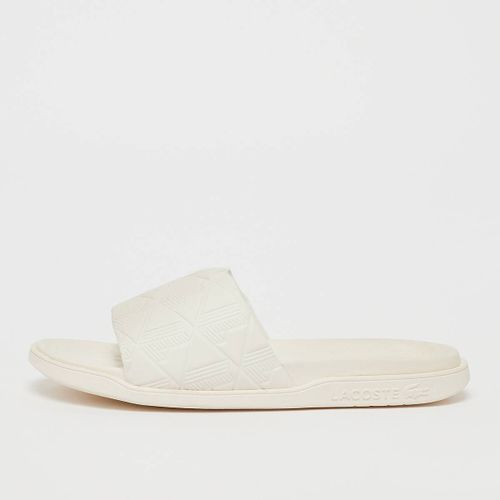 Chaussures Lacoste Serve Slide Dual Monogram Casquettes Sandales Blanc