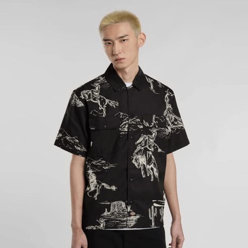 Dickies Savage Work Shirt Homme Chemisettes Noir Taille M Vêtements