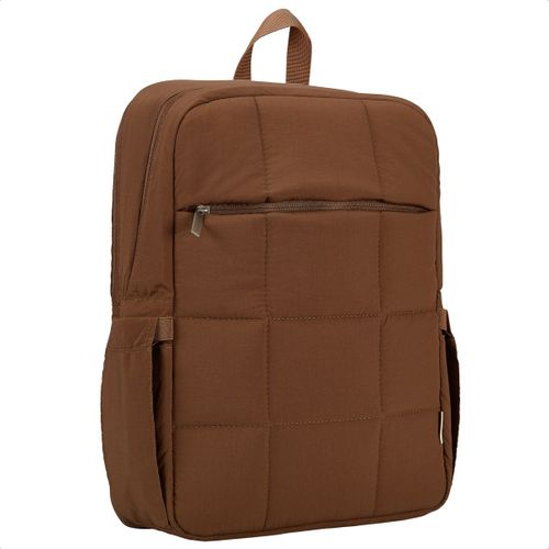 Selencia Sac à dos ordinateur portables Vaya Puffy 16 pouces Mocha Brown
