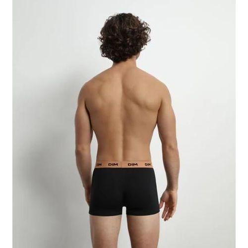 Dim Lot De 3 Boxers Homme Noir Coton Stretch Noisette Vert Mix &and Colors