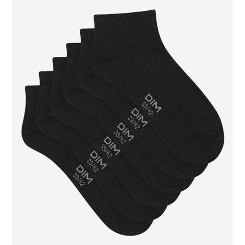 Dim Lot De 3 Paires De Chaussettes Courtes Homme Noir Dim Coton