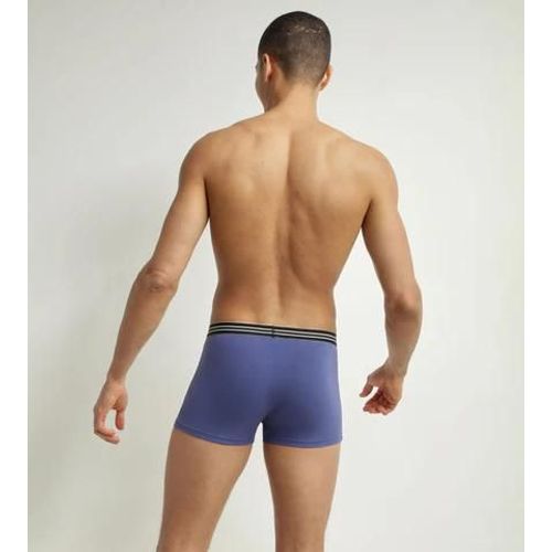 Dim Lot De 2 Boxers Homme En Coton Stretch Bleu Turquin Noir Ecodim