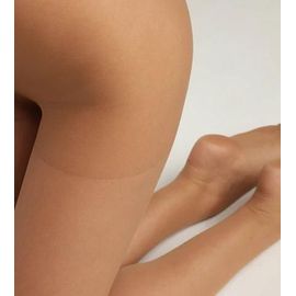 DIM Lot de 3 collants femme en voile transparent Beige