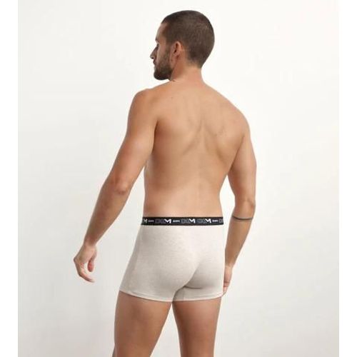 Dim Lot De 3 Boxers Homme Crème Rouge Kaki Dim Coton Stretch