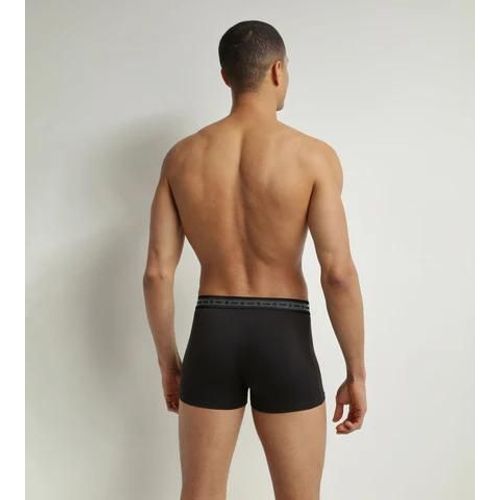 Dim Lot De 2 Boxers Homme En Coton Bio Noir Et Gris Perle Dim Good
