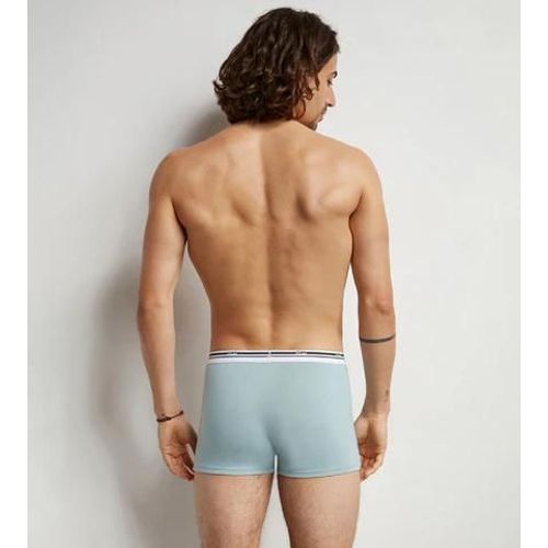 Dim Lot De 3 Boxers Homme Coton Stretch Bleu Gris Classic Colors