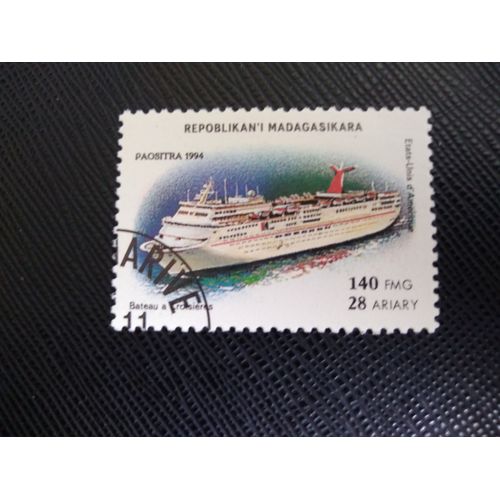 Timbre Madagascar Y T 1408 Navires Contemporains - États-Unis, Navire De Croisière 1994 (050409 )