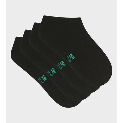 Dim Lot De 2 Paires De Socquettes Homme En Coton Bio Noir Dim Good