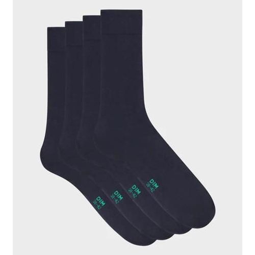 Dim Lot De 2 Paires De Chaussettes Homme En Coton Bio Bleu Marine Dim Good
