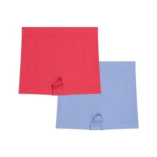 Dim Lot De 2 Boxers Fille Microfibre Bleu Chardon Et Rose Dim Sans Couture