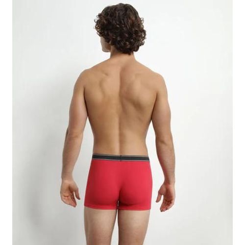 Dim Boxer Homme En Coton Modal Côtelé Rouge Addict Dim Elegant