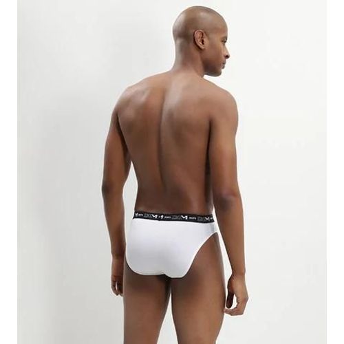 Dim Lot De 3 Slips Noir, Gris Et Blanc Homme En Coton Stretch