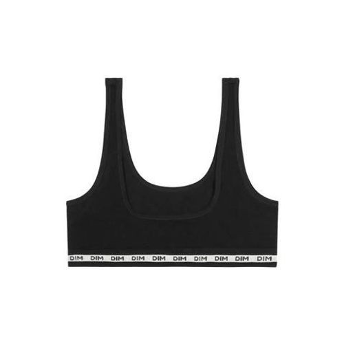 Dim Brassière Fille En Tissu Côtelé Noir Dim Icons