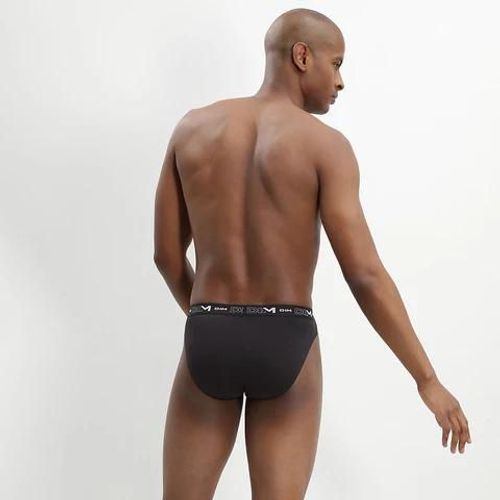 Dim Lot De 3 Slips Noir Homme En Coton Stretch