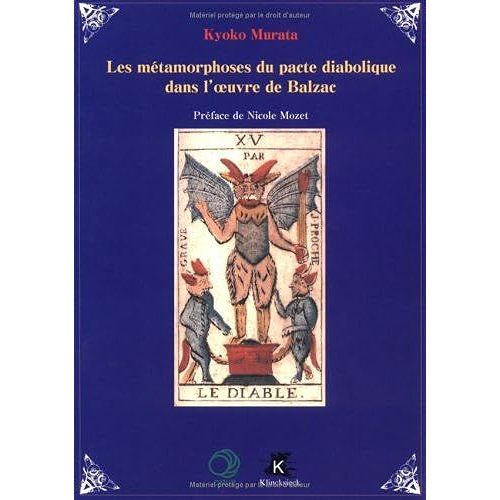 Les Mtamorphoses Du Pacte Diabolique Dans Luvre De Balzac