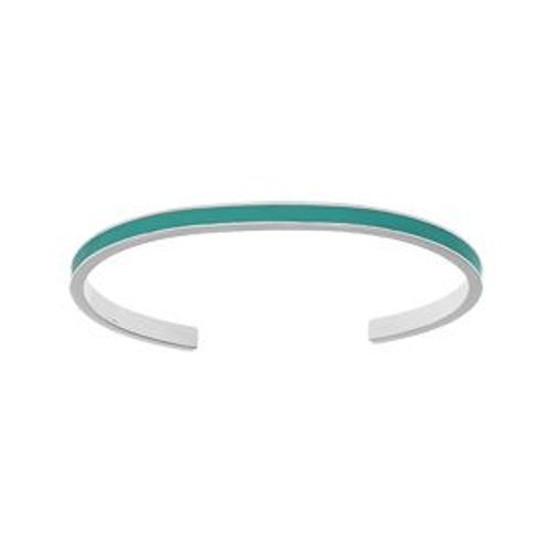 Bracelet Acier Rigide 4mm Ouvert 58mm Turquoise Imitation