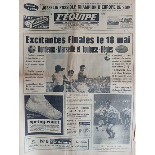 L'Équipe N°7168 Du 5 Mai 1969