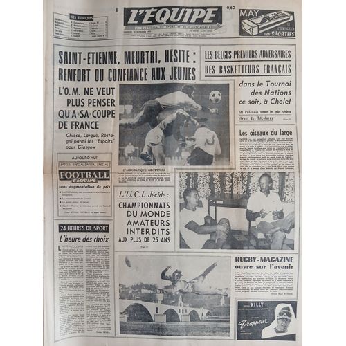 L'Équipe N°7345 Du 28 Novembre 1969