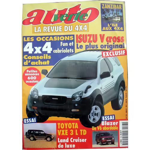 Auto Verte 193 De 1997 Ford Galaxy 2.8 V6 4x4,Chevrolet Blazer V6 4.3,Toyota Lc 3.0 Td Vxe,Chevrolet 3500 Silverado,Kit Moteur Papmahl,Range Rover 2.5 Tdi