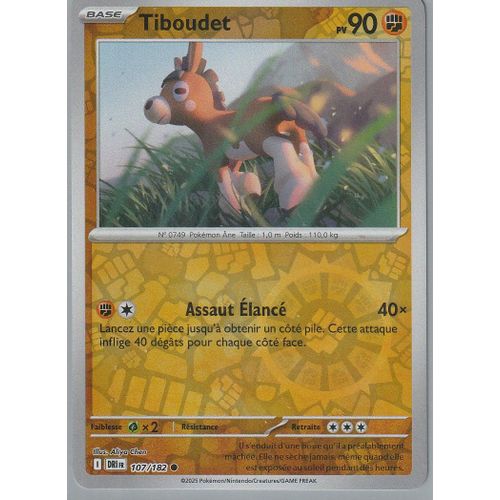 Carte Pokémon - Tiboudet - 107/182 - Reverse - Ev10 Rivalités Destinées
