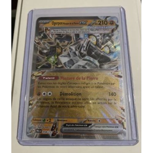 Pokemon Ogerpon Masque De La Pierre Ex 058 / 131 Ev8.5 Évolutions Prismatiques