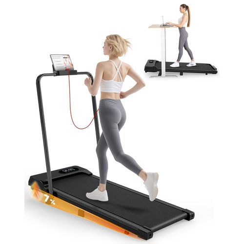 Tapis De Course Pliable 8 Km/H - Tapis De Marche Pliable Motorise Walking Pad Electrique Silencieux - Noir