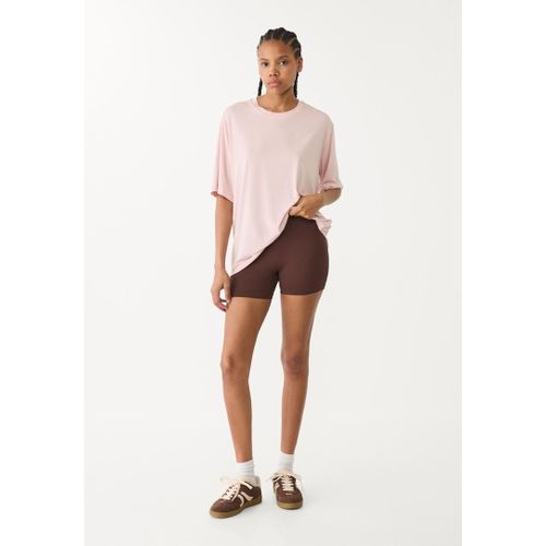 Stradivarius T-Shirt Oversize Toucher Doux Rose Pastel M