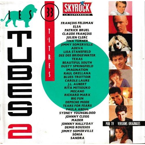 Les Tubes 2. 2cd De 33 Titres. Style : Pop Synth-Pop Easy-Listening & Pop-Rock Euro-House Chanson. Compilation (P) 1990 ®Virgin France © ®Emi Music. Made In France. By ®Mpo. Box Set. Big Jewel Case.