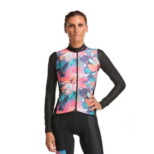 Maillot Manches Longues Femme Ekoi Perf Flower Noir