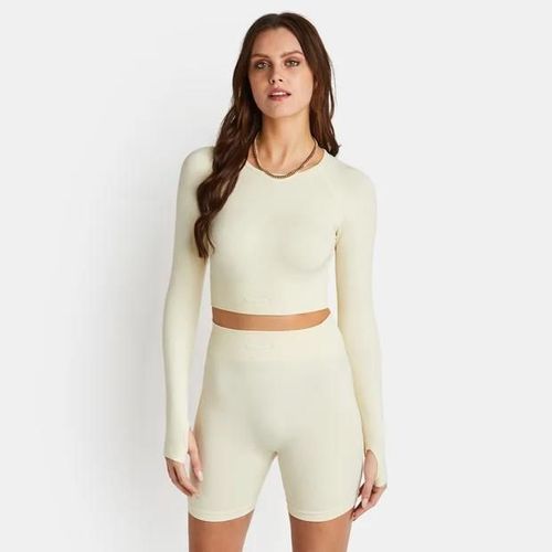 Peach Fit Sophia Seamless Femme T-Shirts - Beige - Taille: L - Poly Spandex - Foot Locker