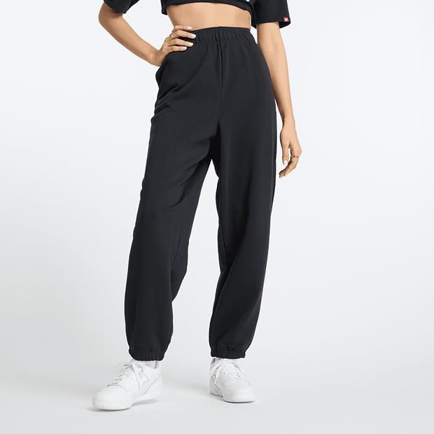 New Balance Sport Essentials Femme Pantalons - Noir - Taille: