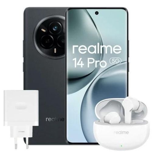 Realme 14 Pro 12GB/512GB Smartphone 6.77" Android 15 Gris + Cargador 67W + Auriculares Buds T110