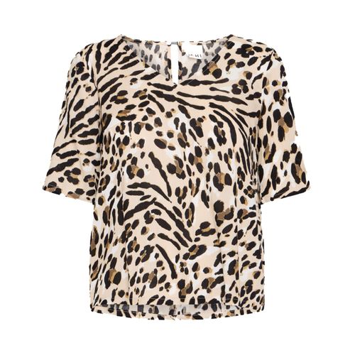 Tee Shirt Manches Courtes Ichi Ihmarrakech Aop Ss14 Beige S
