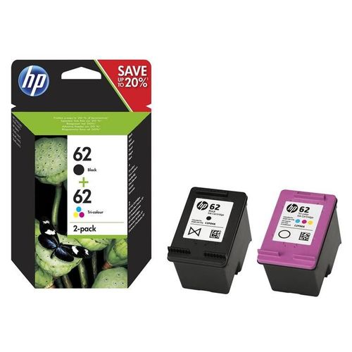 HP 62 2-pack (N9J71AE) - Pack de 2 cartouches d'encre - noir, couleurs