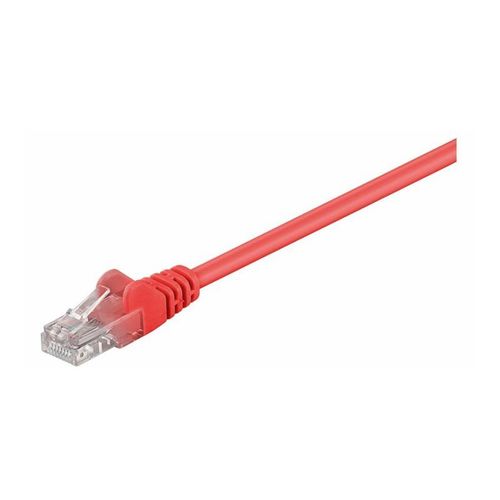 MicroConnect - Câble réseau - RJ-45 (M) pour RJ-45 (M) - 25 cm - UTP - CAT 5e - bloqué - rouge