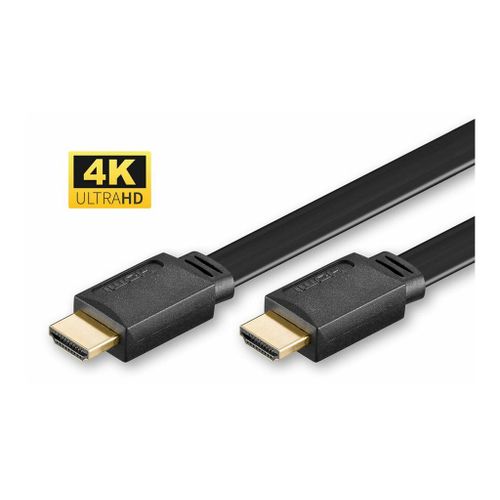 MicroConnect - Câble HDMI avec Ethernet - HDMI mâle pour HDMI mâle - 1.5 m - noir - plat