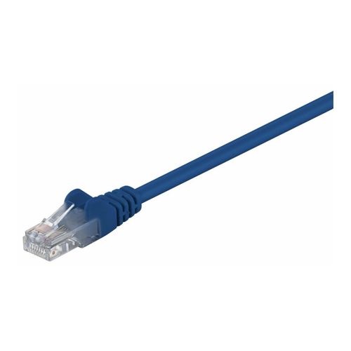 MicroConnect - Câble réseau - RJ-45 (M) pour RJ-45 (M) - 25 cm - UTP - CAT 5e - bloqué - bleu
