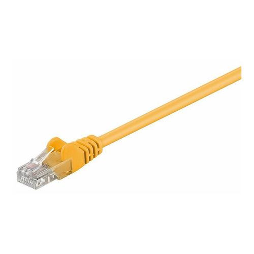 MicroConnect - Câble réseau - RJ-45 (M) pour RJ-45 (M) - 25 cm - UTP - CAT 5e - bloqué - jaune